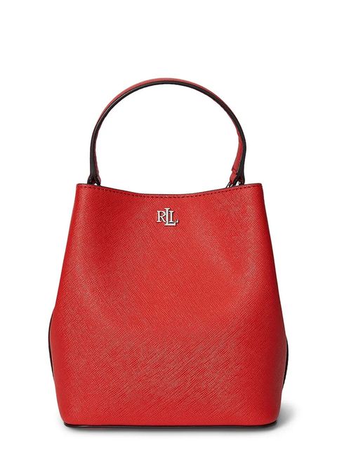 Lauren Ralph Lauren torebka skórzana kolor pomarańczowy 431969365 - zdjęcie produktu nr 1