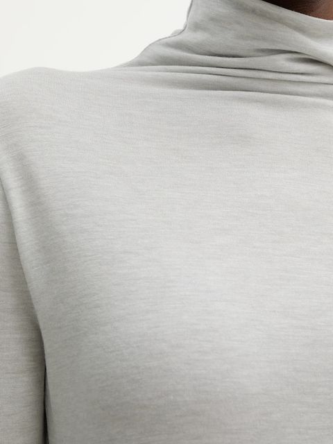 BOSS longsleeve z dodatkiem wełny Elavu