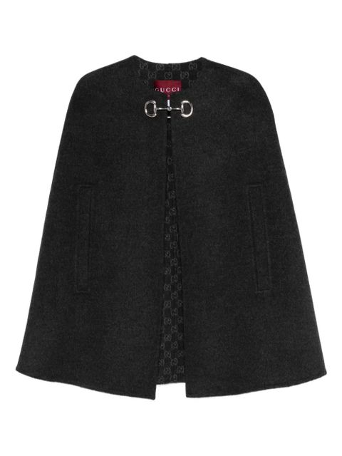 Gucci horsebit jacquard cape - Black - zdjęcie produktu nr 1
