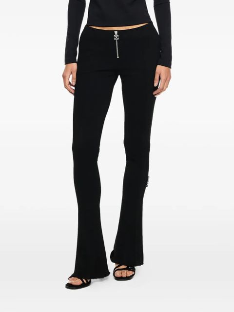 Off-White heavy flared slim trousers - Black - zdjęcie produktu nr 2