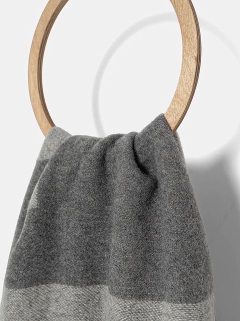 Liviana Conti szalik wełniany damski kolor szary wzorzysty A5WF10 - zdjęcie produktu nr 2