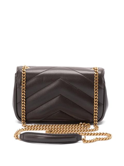 Saint Laurent mini Loulou cross body bag - Brown - zdjęcie produktu nr 2