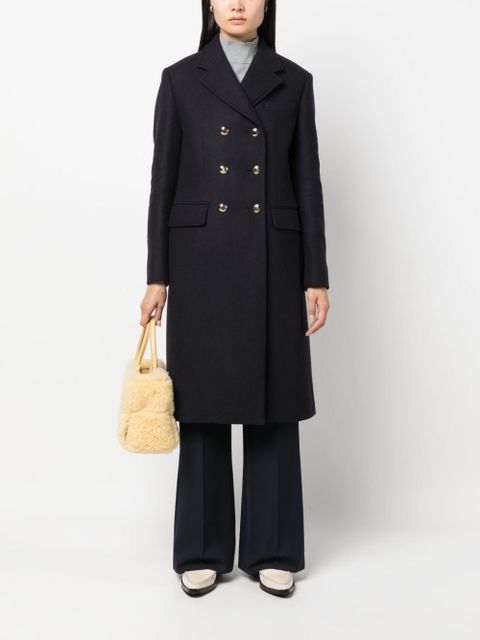 Miu Miu double-breasted wool coat - Blue - zdjęcie produktu nr 2