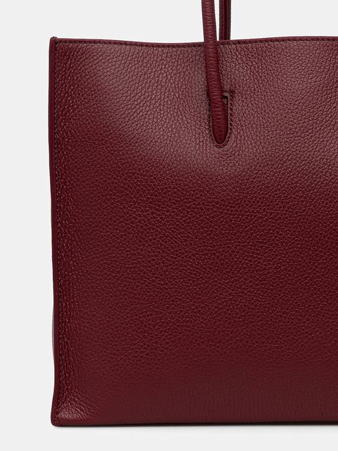 Coccinelle torebka skórzana COCCINELLEMYRTHA MAXI LOG kolor bordowy E1 QBB 18 02 01