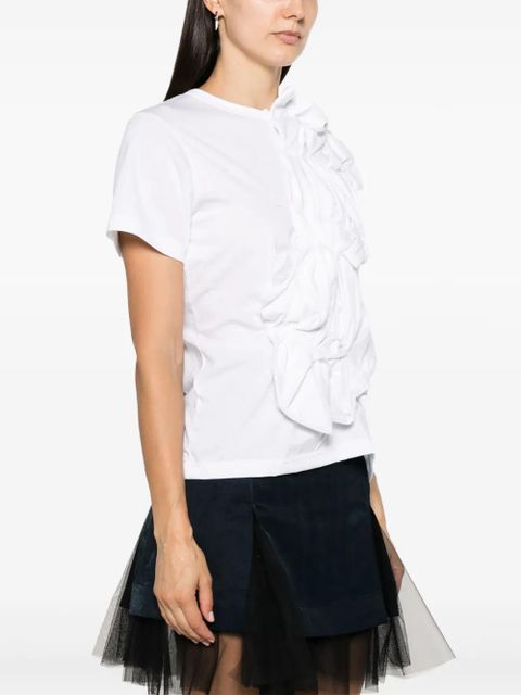 Comme Des Garçons 3D-detail cotton T-shirt - White