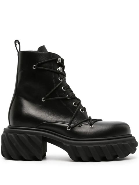 Off-White Tractor Motor leather boots - Black - zdjęcie produktu nr 1