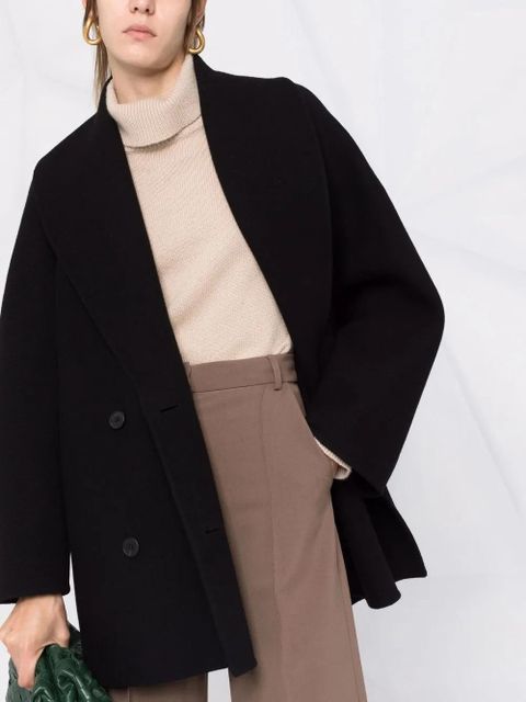 The Row Polli double-breasted coat - Black