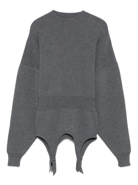 Jean Paul Gaultier mock-neck long-sleeve pullover - Grey - zdjęcie produktu nr 1