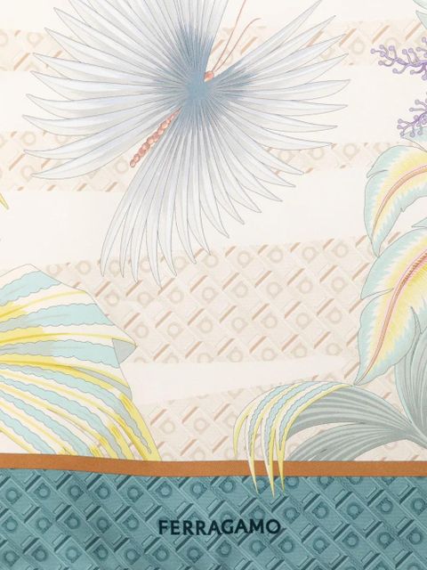 Ferragamo dure print silk scarf - Neutrals - zdjęcie produktu nr 2