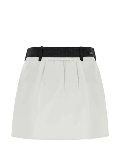 Prada poplin mini skirt - White - zdjęcie produktu nr 2