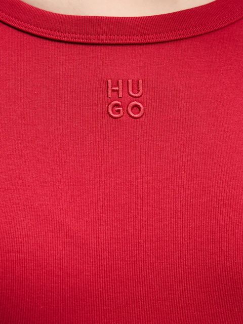 HUGO t-shirt damski kolor czerwony 50512002