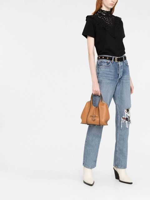 Tod's Timeless logo-plaque tote bag - Brown - zdjęcie produktu nr 2