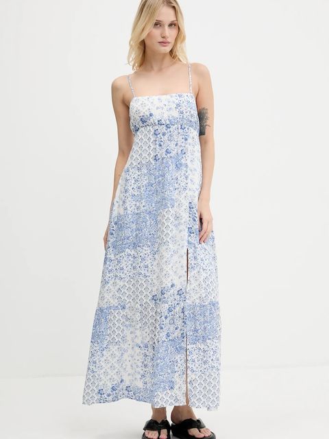 Hollister Co. sukienka kolor niebieski maxi rozkloszowana KI359-1309 - zdjęcie produktu nr 1