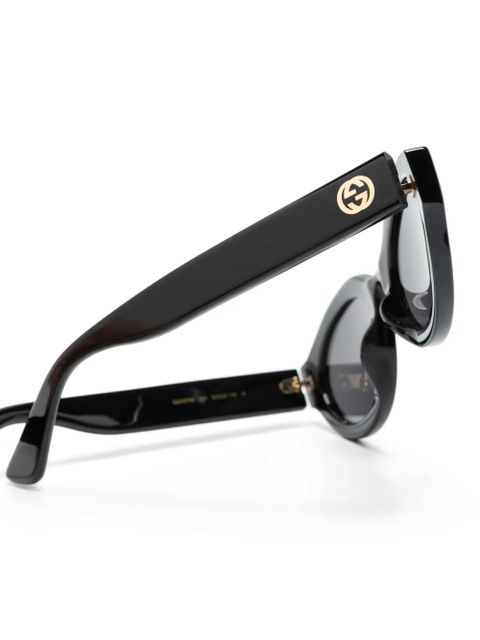 Gucci Eyewear oval-frame sunglasses - Black