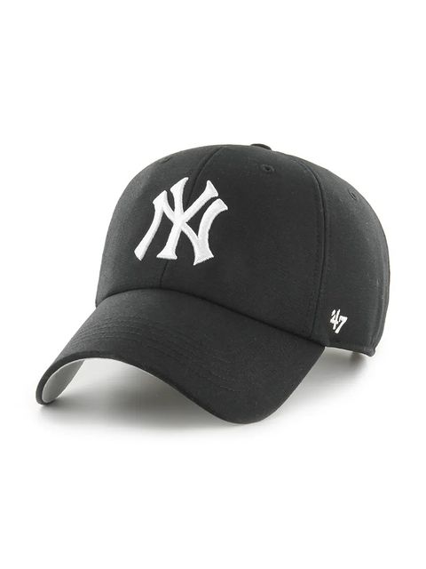 47 brand czapka z daszkiem bawełniana MLB New York Yankees kolor czarny B-PFZCU17CNS-BK - zdjęcie produktu nr 1