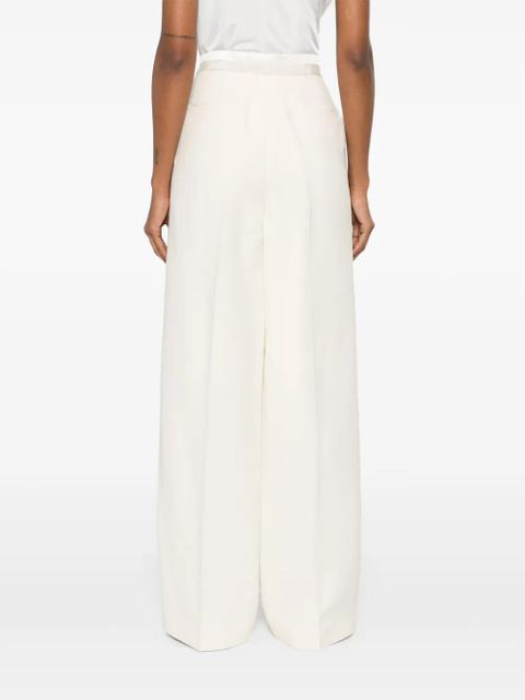 FENDI panelled wide-leg trousers - White