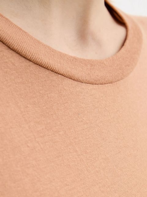 American Vintage t-shirt bawełniany damski kolor pomarańczowy GAMI21E25