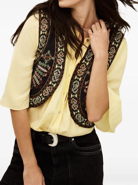 Ba&Sh Barna pleated blouse - Yellow
