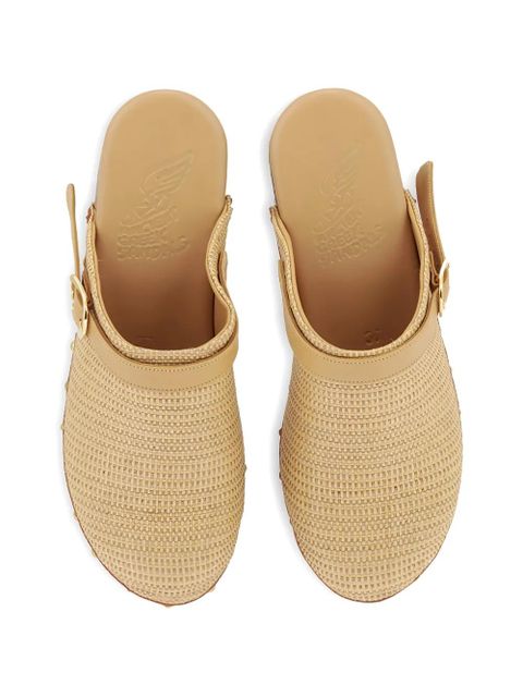 Ancient Greek Sandals Classic studded buckle clogs - Neutrals