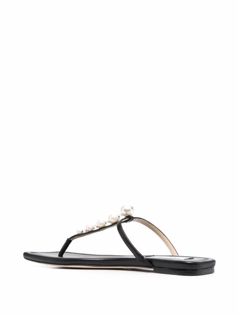 Jimmy Choo Alaina pearl-embellished sandals - Black - zdjęcie produktu nr 2