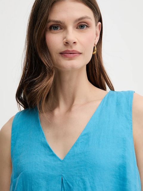 United Colors of Benetton sukienka lniana