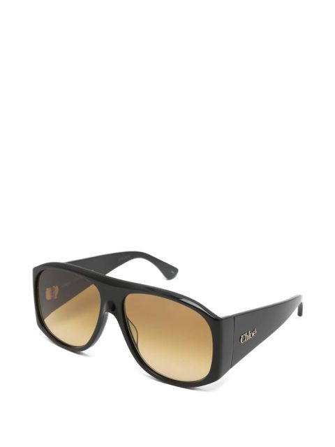 Chloé Eyewear geometric-shape sunglasses - Brown - zdjęcie produktu nr 2