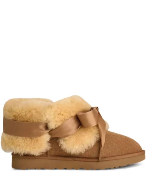 UGG logo-detail shearling boots - Brown - zdjęcie produktu nr 1