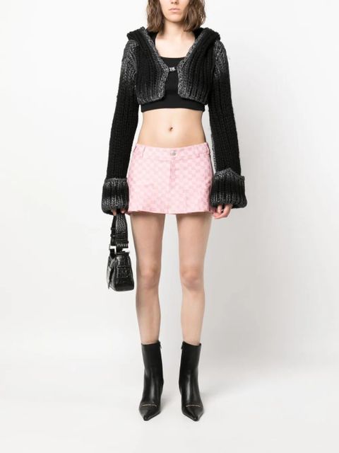 MISBHV hooded chunky-knit cropped cardigan - Black - zdjęcie produktu nr 2