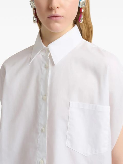 Marni cotton pocket shirt - White