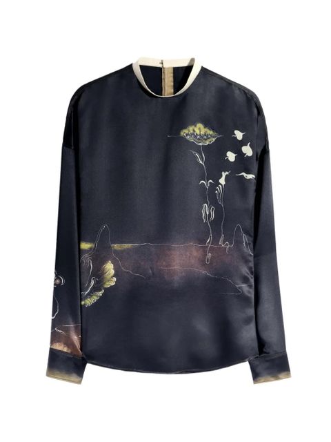LEMAIRE printed blouse - Black - zdjęcie produktu nr 1