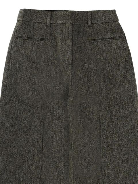 GANNI Mouline curved trousers - Grey - zdjęcie produktu nr 2