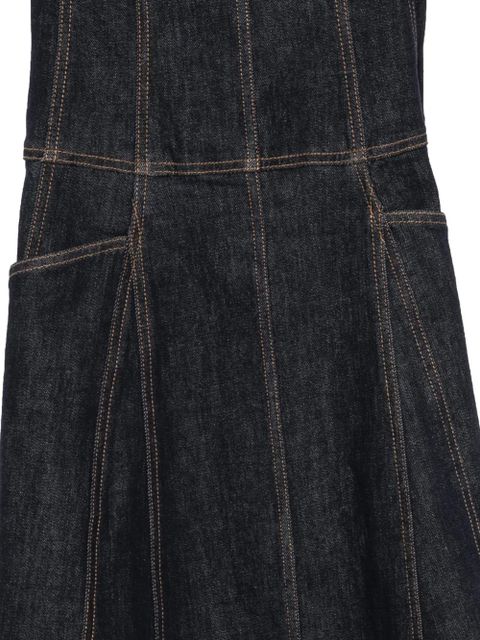 Self-Portrait belted panelled dress - Blue - zdjęcie produktu nr 2