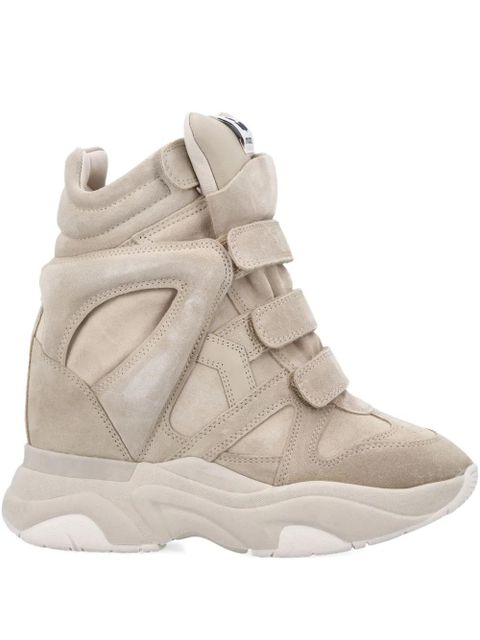 ISABEL MARANT suede high-top sneakers - Neutrals - zdjęcie produktu nr 1