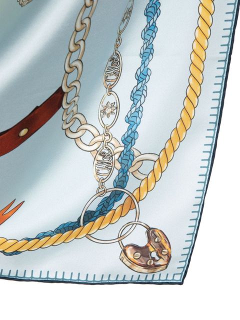 Chloé square scarf - Blue