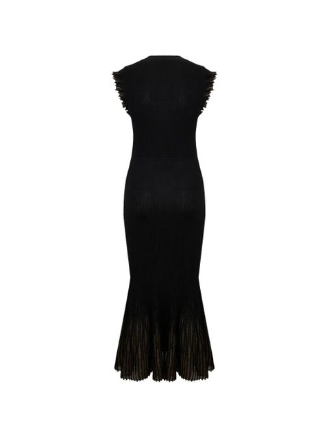 Ulla Johnson Noelle ruffled midi dress - Black - zdjęcie produktu nr 2