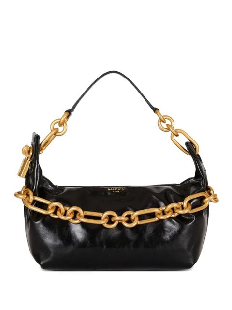 Balmain medium Sync padlock chain shoulder bag - Black - zdjęcie produktu nr 1