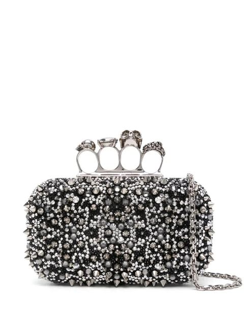 Alexander McQueen Knuckle clutch bag - Black - zdjęcie produktu nr 1