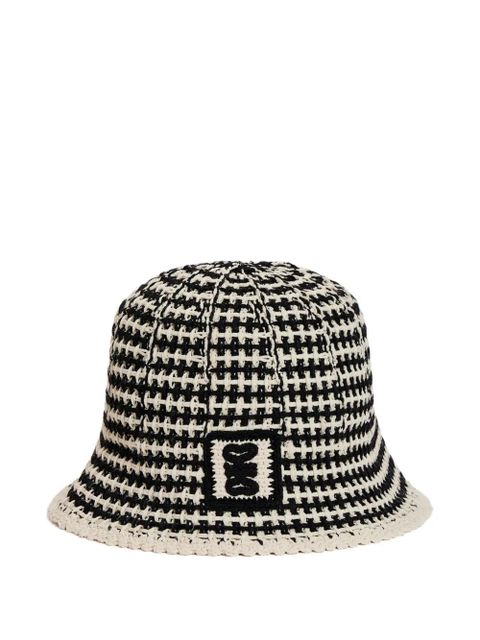 SANDRO crochet-knit bucket hat - Neutrals