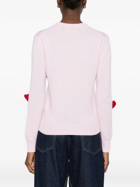 MC2 Saint Barth heart-embroidered sweater - Pink