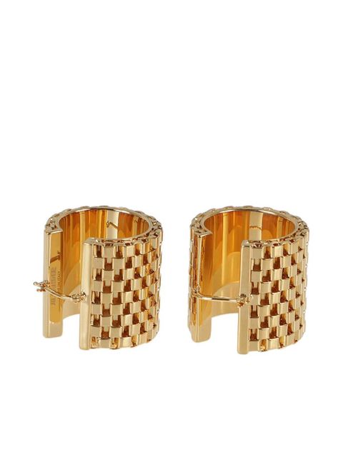 Jil Sander chain-link hoop earrings - Gold - zdjęcie produktu nr 2