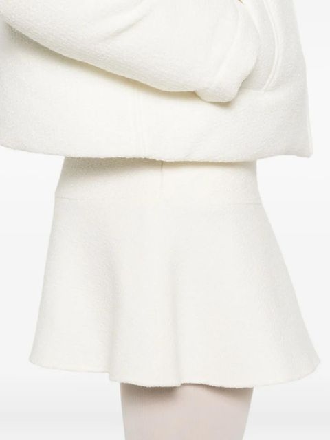 Gucci ruffled mini skirt - White
