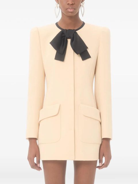 Valentino Garavani wool crepe caban - Neutrals