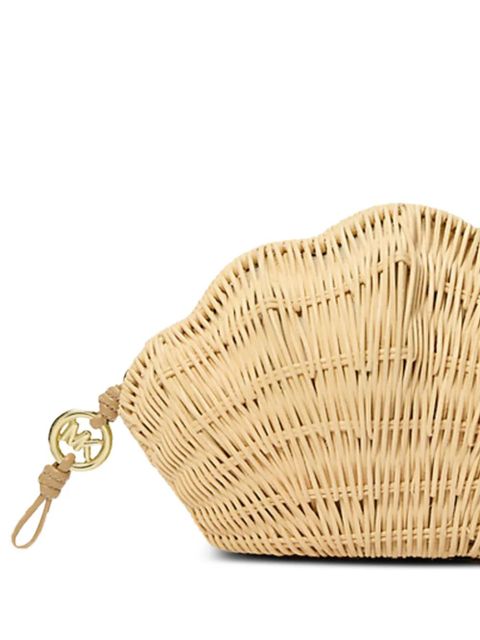 Michael Kors shell-shaped woven rattan clutch bag - Neutrals - zdjęcie produktu nr 2