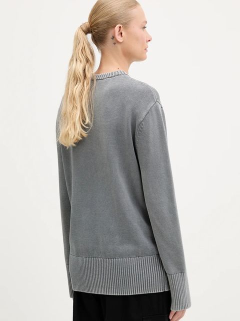 Karl Lagerfeld Jeans sweter bawełniany damski kolor szary A3W18037 - zdjęcie produktu nr 2
