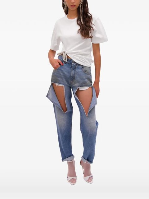 AREA crystal knot T-shirt - White - zdjęcie produktu nr 1