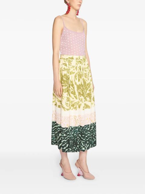 DRIES VAN NOTEN pleated maxi skirt - Neutrals - zdjęcie produktu nr 2