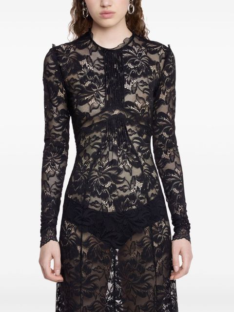 Rabanne lace maxi dress - Black