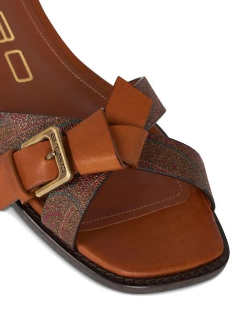 ETRO paisley-pattern slides - Brown