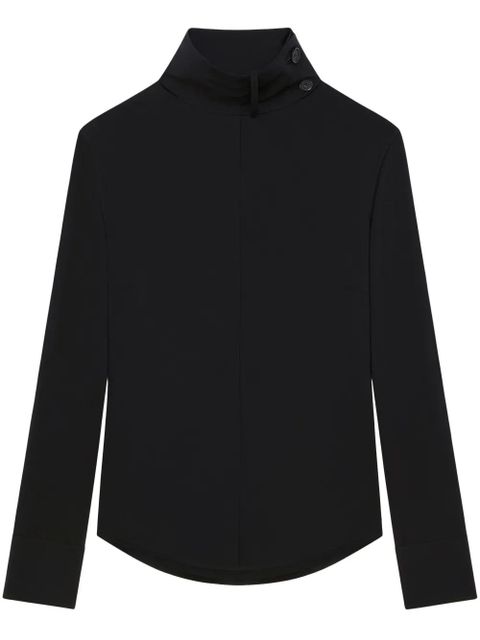 Courrèges scarf-detail blouse - Black - zdjęcie produktu nr 1