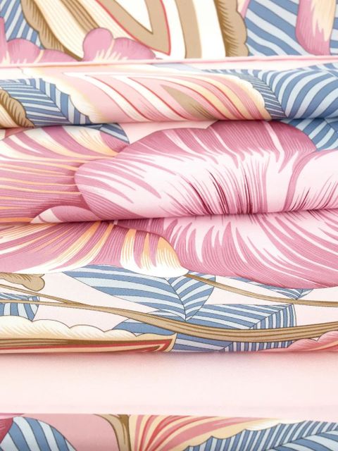 Ferragamo floral silk scarf - Pink